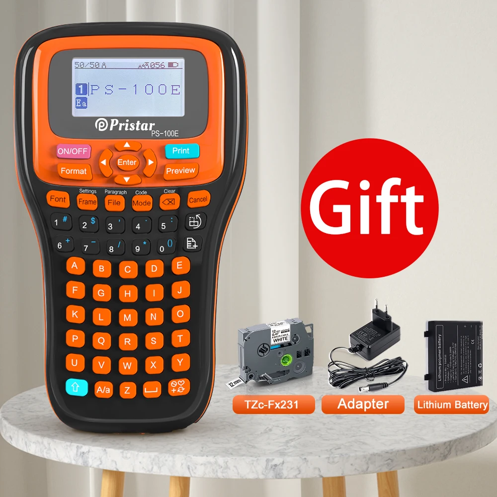 PS100EPortableLabelPrinterAutoCuttingLabelingMachineReplaceforBrotherPTouchLabel