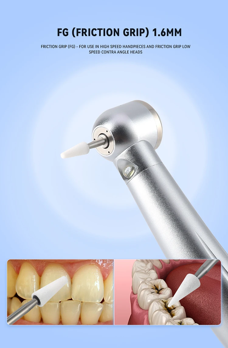 JOY DENTAL 12 Stück Dental-Poliersteine FG für die Feinbearbeitung von Emaille, Kompositen/Compomeren/Porzellan, 6000-10000 U/min – Detail 3