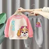 Autumn Winter Baby Girl Boy Clothes Set Children Cartoon Printing Sweatshirt Top and Pants Bottom 2 Piece Suit Cotton Tracksuit 3