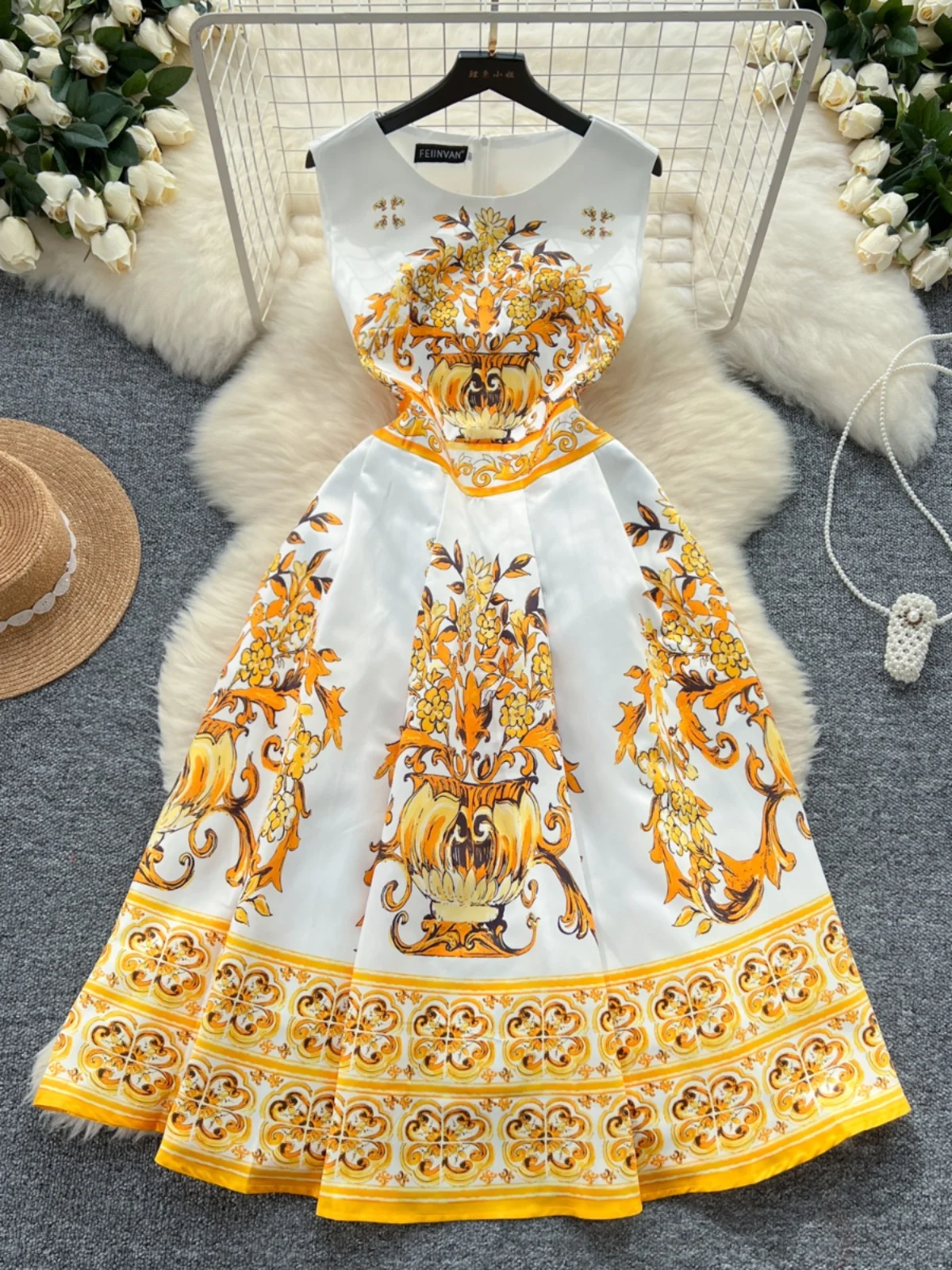 فستان نسائي كلاسيكي ميدي 32