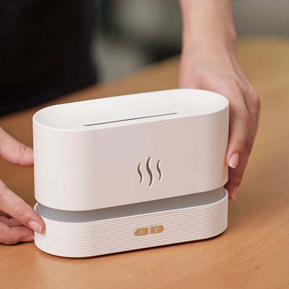 8Colors Flame Diffuser Essential Oils Fragrance Aroma Air Humidifier and Scent Diffuser Electric Smell for Home Car
