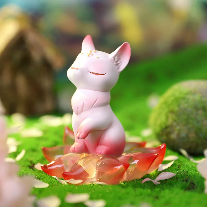 Nine Tailed Fox Series Blind Box Anime Figure Kawaii Desktop
