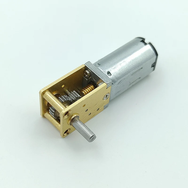 1Db N20 Dc 3V / 6V / 12V Mini Micro Worm Gear Motor W / Teljes Fém