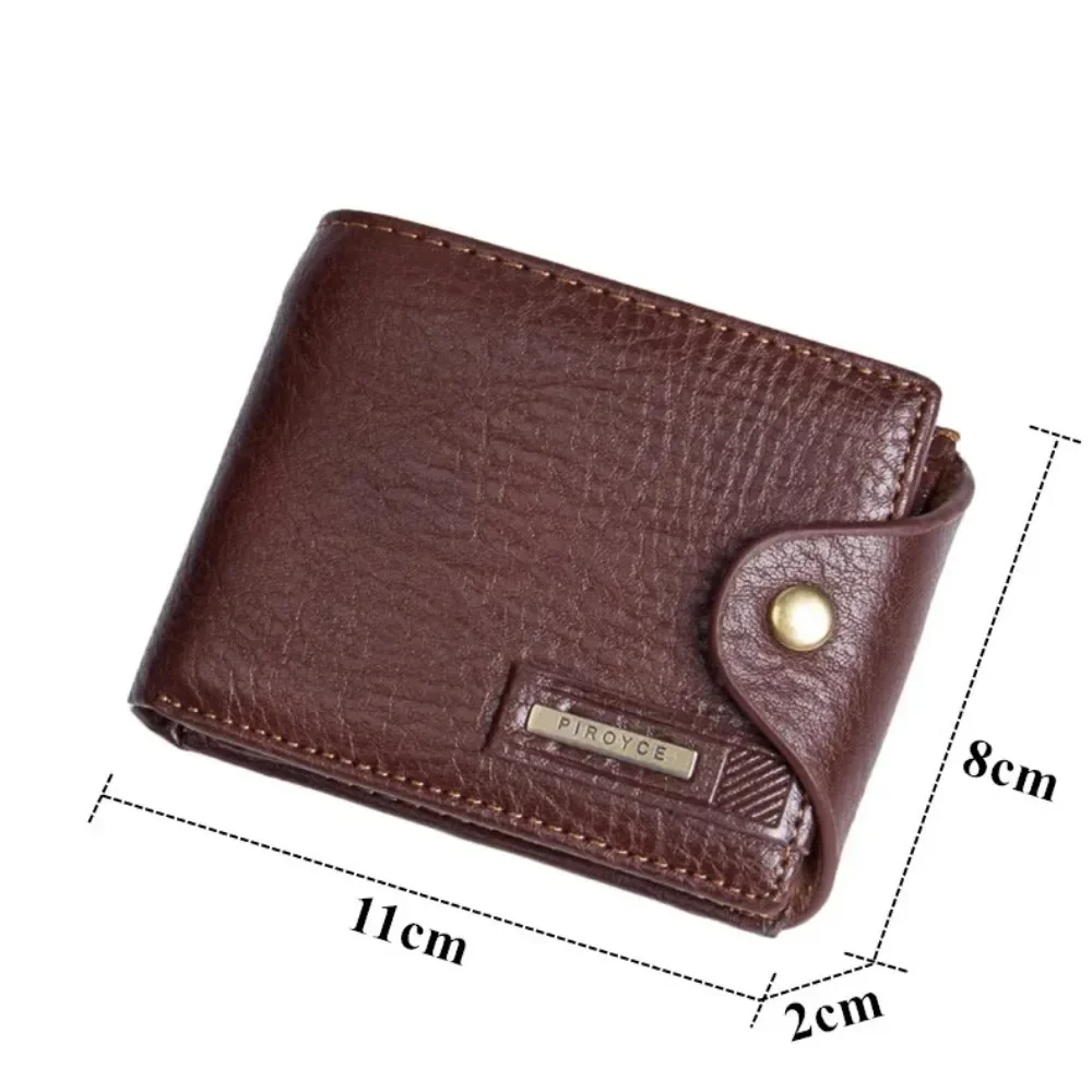 New 2025 Quality Guaranteed PU Leather Brand Men Wallets Design Short Small Male Purses Vintage Hasp Card Holder Carteras Casual