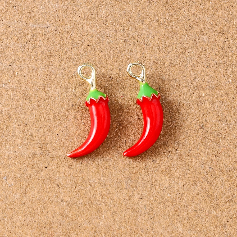 Alloy Fruit Charm Set: Apple, Banana, Grape & Strawberry Pendants for DIY Jewelry Accessories