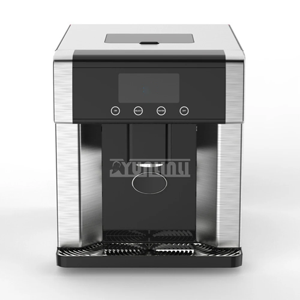 New Automatic Ice Maker Water Dispenser Household Portable Stainless Steel Ice Cube Machine Water Cooler Maquina Hacer