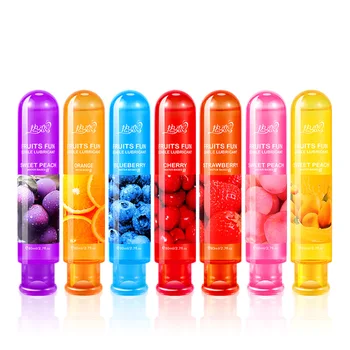Edible Lubricant Strawberry Fruit Flavor Lubricant Lube Water Based Lubricant for Oral Sex Anal Sex Vagina Sex Masturbation 80g 1