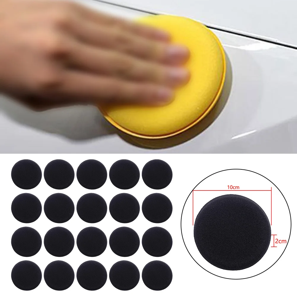 

20pcs Universal Car Waxing Sponge Foam Applicator Paint Cleaning Polishing Pads Car Waxing Sponge For Paint Coating Waxing