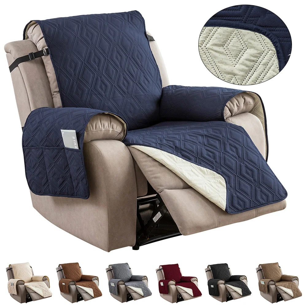 

Recliner Chair Cover Single Person Waterproof Sofa Cover Lazy Boy Armchair Cushion Pet Dog Kids Sofa Mat Washable Anti-wear