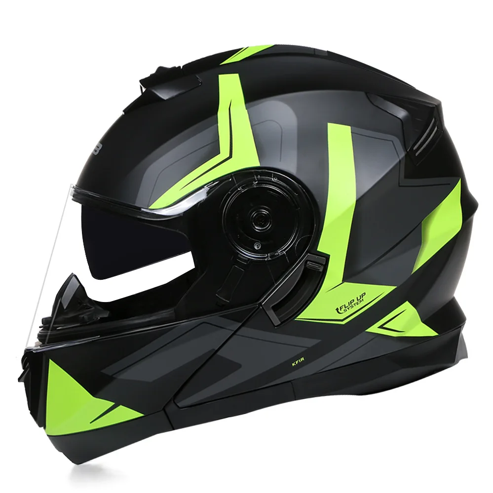 Casco Moto Modulare Flip Up Touring Helmet Full Face Cascos Street Riding Adv Casque Double Lens Moto De Capacetes Kask