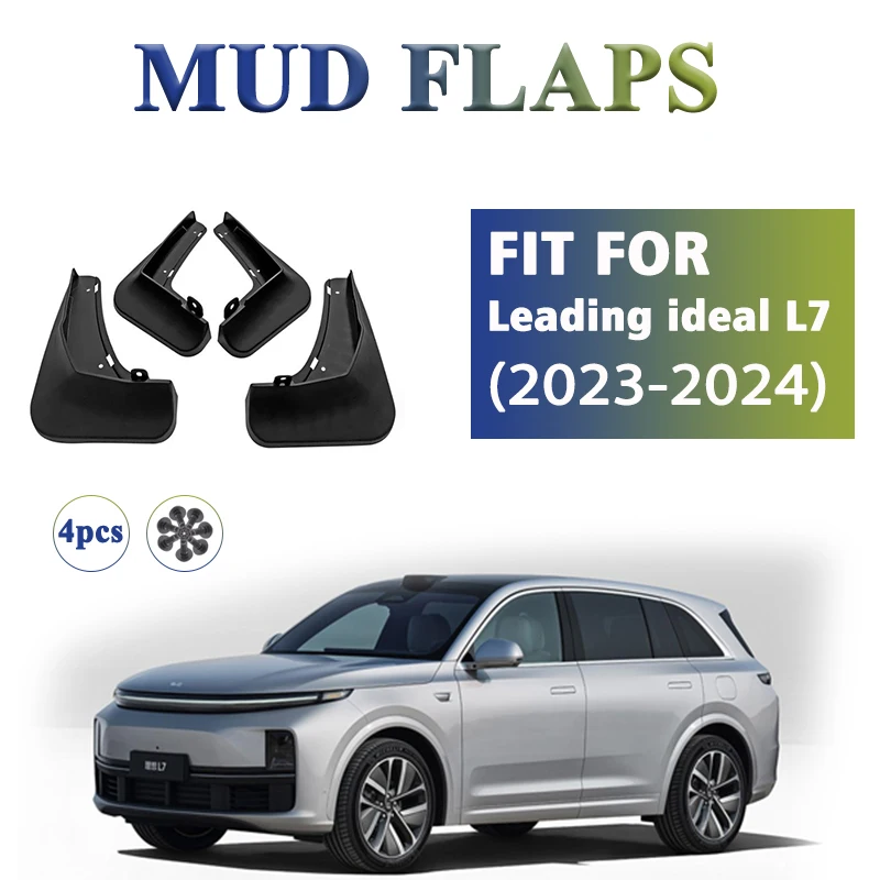 

2023 2024 FOR Leading ideal L7 Mudflaps Mudguard Fender Mud Flaps Guard Splash Mudguards Car Accessories Front Rear 4pcs