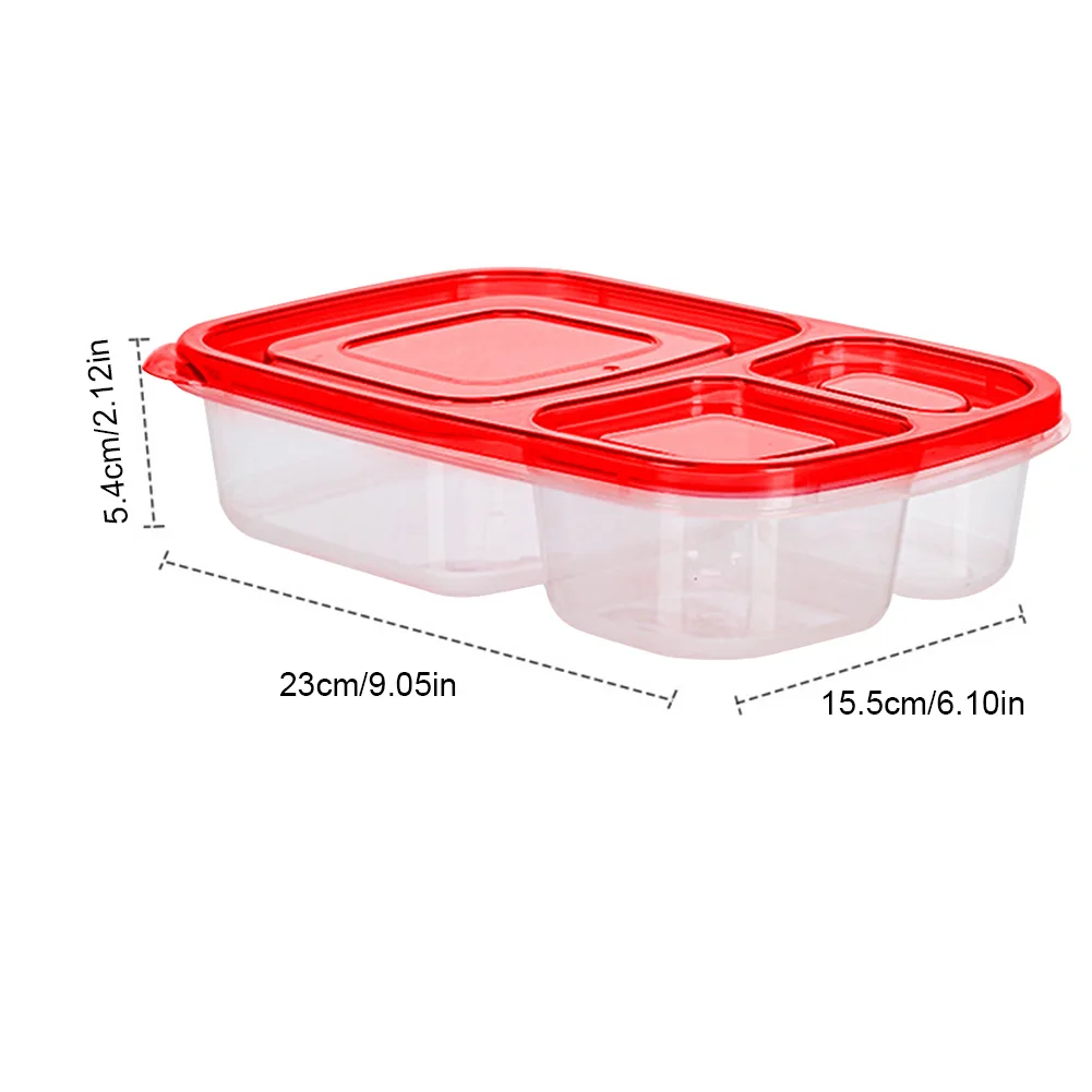 3-Pack Meal Prep Lunch Box Set-Reusable 3-Compartment Containers Healthy  Eating and Balanced Portion-Control - BPA-Free - AliExpress