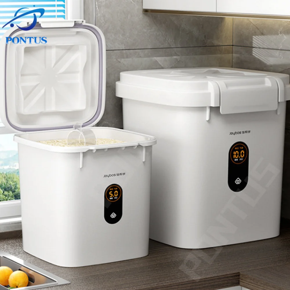 FlourRiceContainerCerealsBucketStorageBoxMoistureProofHermeticContainersJarGrain