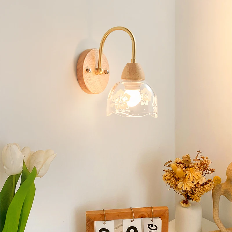 Modern minimalist wall lamp Nordic creative background light engineering decoration restaurant living room long pole wall lamps