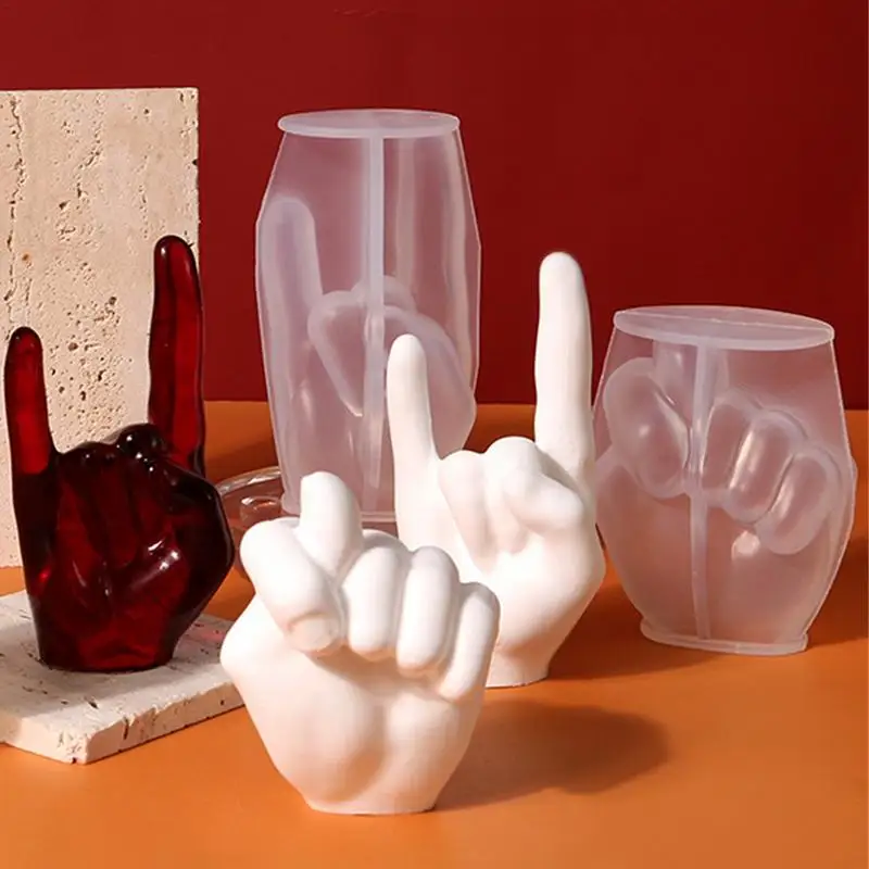 Decoration Accessories Hand Molds Silicone Clay Hand Mold Casting