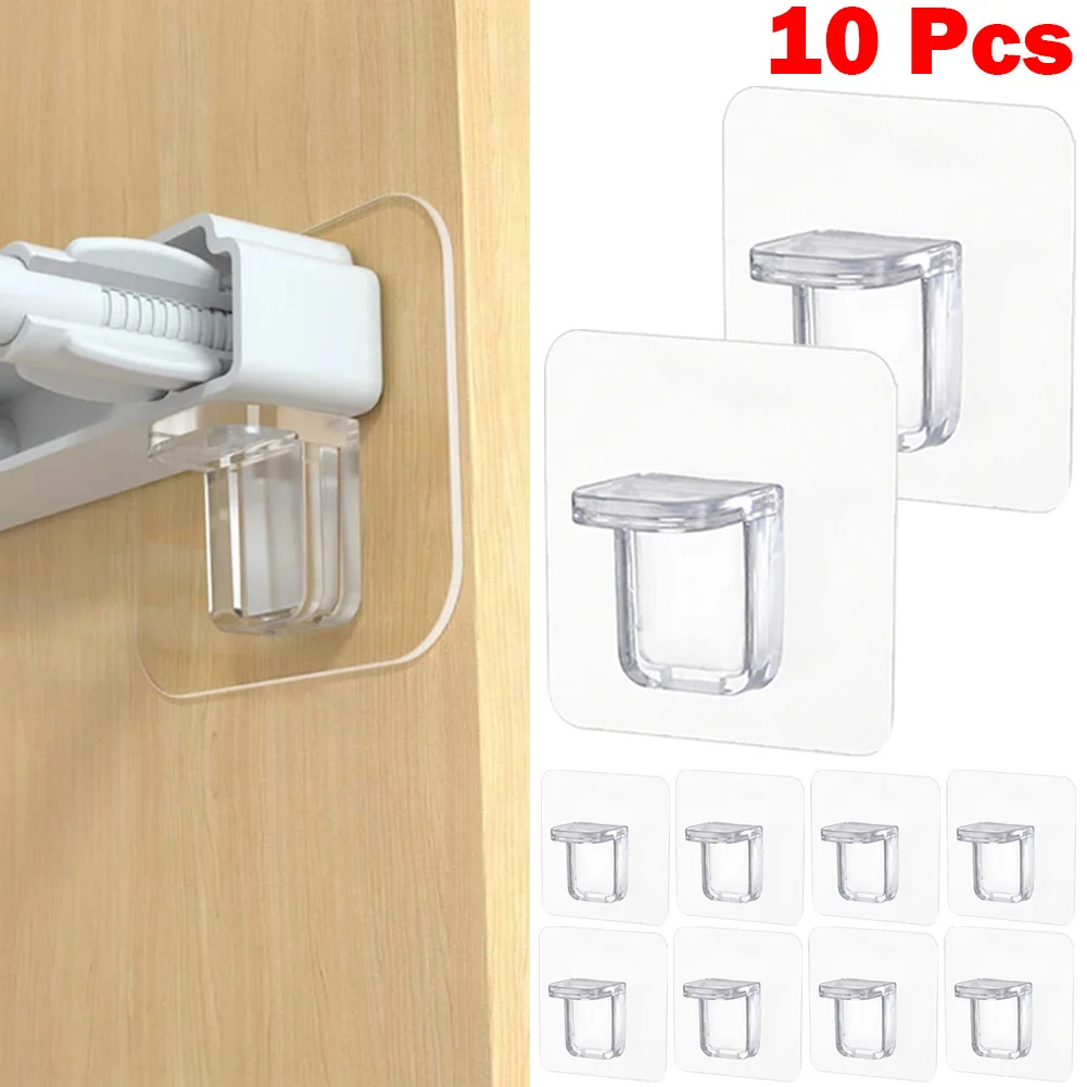 

10Pcs Shelf Support Adhesive Pegs Plastic Partition Holders Closet Cabinet Wardrobe Partition Adhesive Support Bracket Clip