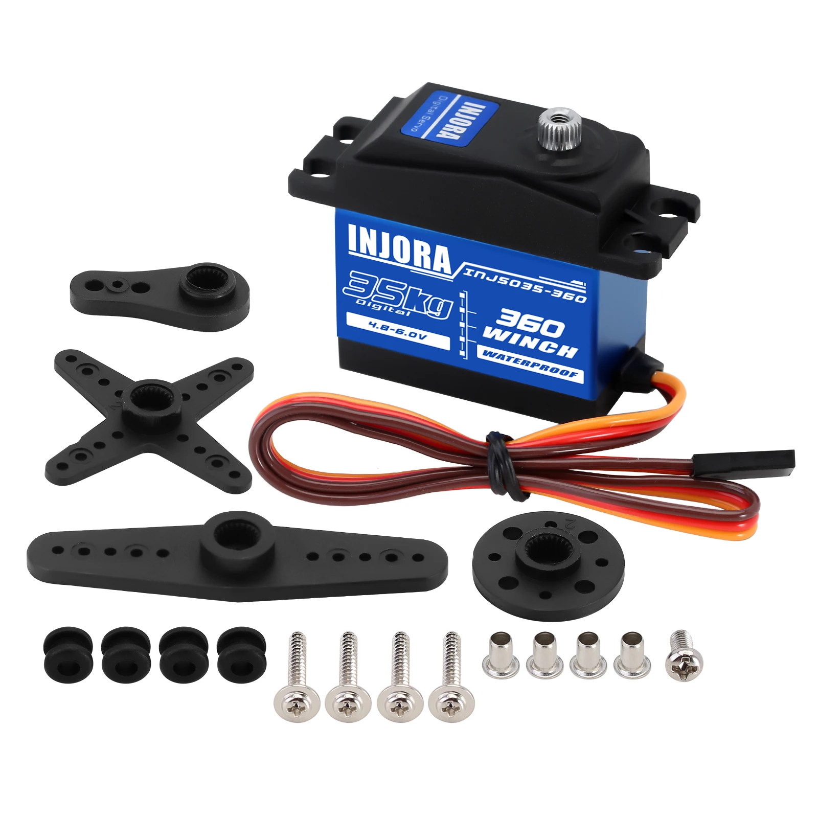 マッスルウインチ 36KG ハイトルク ウォータープルーフサーボウインチ マッスルウインチ 36KG ハイトルク ウォータープルーフサーボ