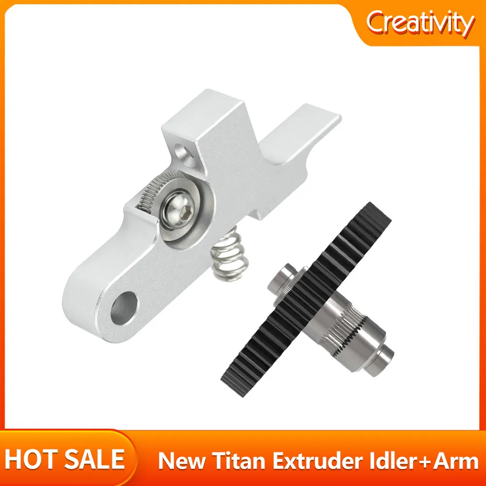 Upgraded Titan Aero Metal Extruder Idler Arm CNC Gear with 66 Teeth 1.75mm Prusa i3 Sidewinder X1 X2 Genius Extruder Parts