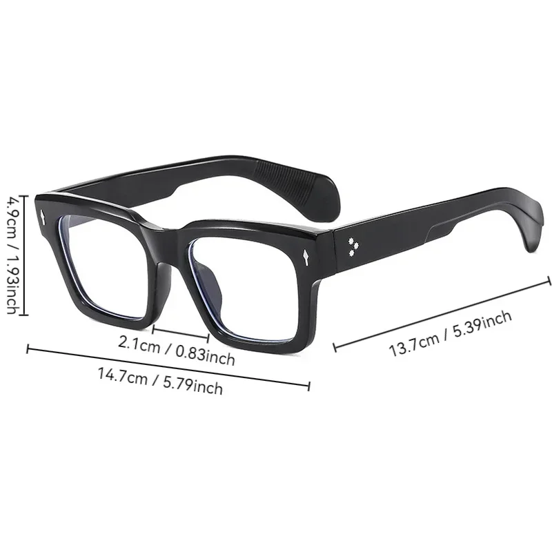 Trendy Square Eyeglasses Frame Clear Lens Brand Glasses Transparent for Men and Women Colorful Style Daily Life Street eyeglasses frames eyeglass frames square eyeglasses