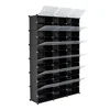 12-Tier Portable 72 Pair Shoe Rack Organizer 36 Grids Tower Shelf Storage Cabinet Stand Expandable for Heels Boots Slippers 4
