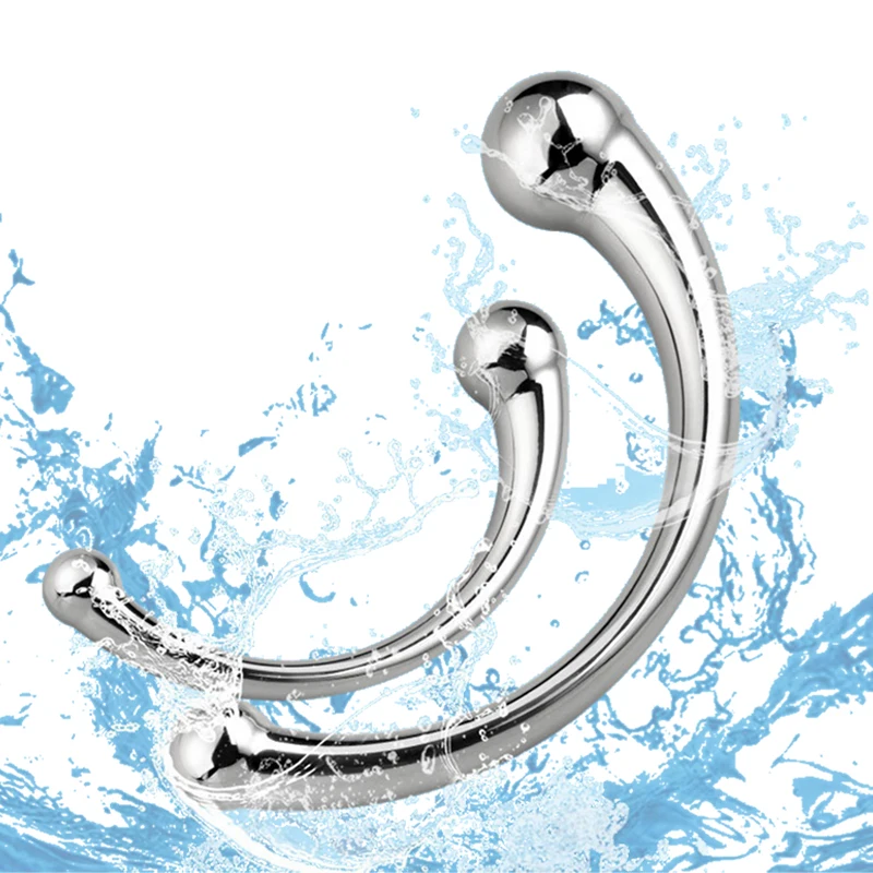 Adult Sex Toys Metal Double Ended Anal Plug Prostate Massage Stick Men's And Women's Products SM