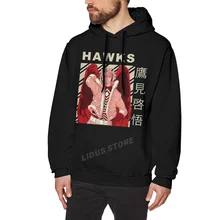 

Japan Anime My Hero Academia Hawks Vintage Boku No Hero Academia Hoodie Sweatshirts Harajuku clothes 100% Cotton Streetwear