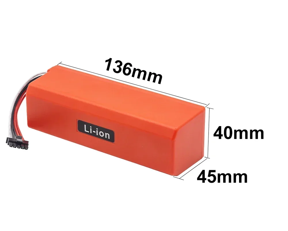 14.4V 5200mAh 18650 lithium battery Suitable for Xiaomi Robot Pro vacuum mop 2 MJSTS1 C101 MJSTP new D099-4S2P 3
