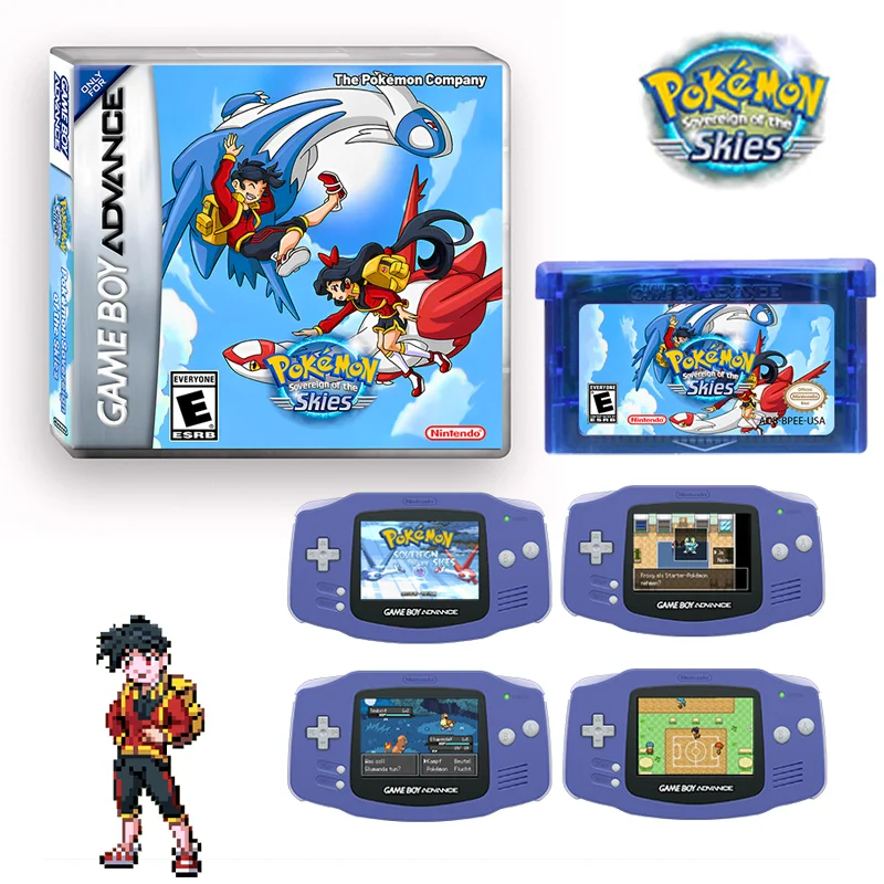 

GBA Game Card Pokemon Sovereign of The Skies Us Version English GEN1-7 Charizard Pikachu Trainer Collection Cards Kid Toys Gifts