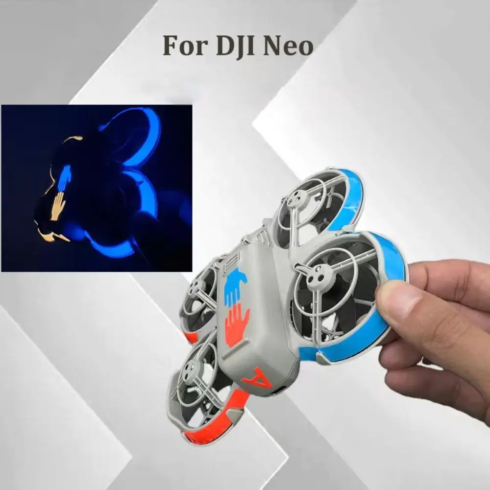 PVC Sticker Cool Skin Night Flight Fluorescent Color Sticker Increase Flight Safety Aerial Camera Accessories for DJI Neo