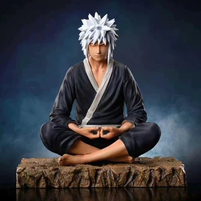 15cm Anime LF Jiraiya Figurine Naruto Action Figure GK Jiraiya Figure Sitting Statue PVC Collectible Dolls Toys for Kids Model