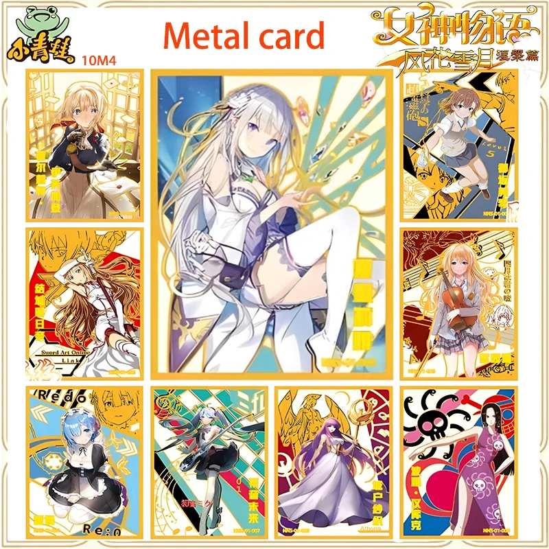 

Аниме богиня история металлическая карточка Hatsune Miku Emiria Mikoto Reyuuki Asuna игровая Карта