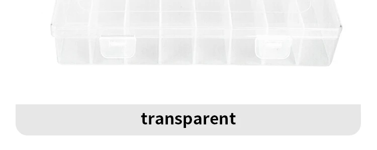24 Grid Transparent Storage Boxes Hardware Buttons Fishing Jewellery Accessories Packaging Boxes Stationery Storage Boxes