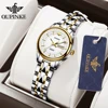 OUPINKE 3170 Deep Waterproof Automatic Watch For Women Dual Calendar Mechanical Hand Clock Stainless Steel Luxury Woman Watches 2