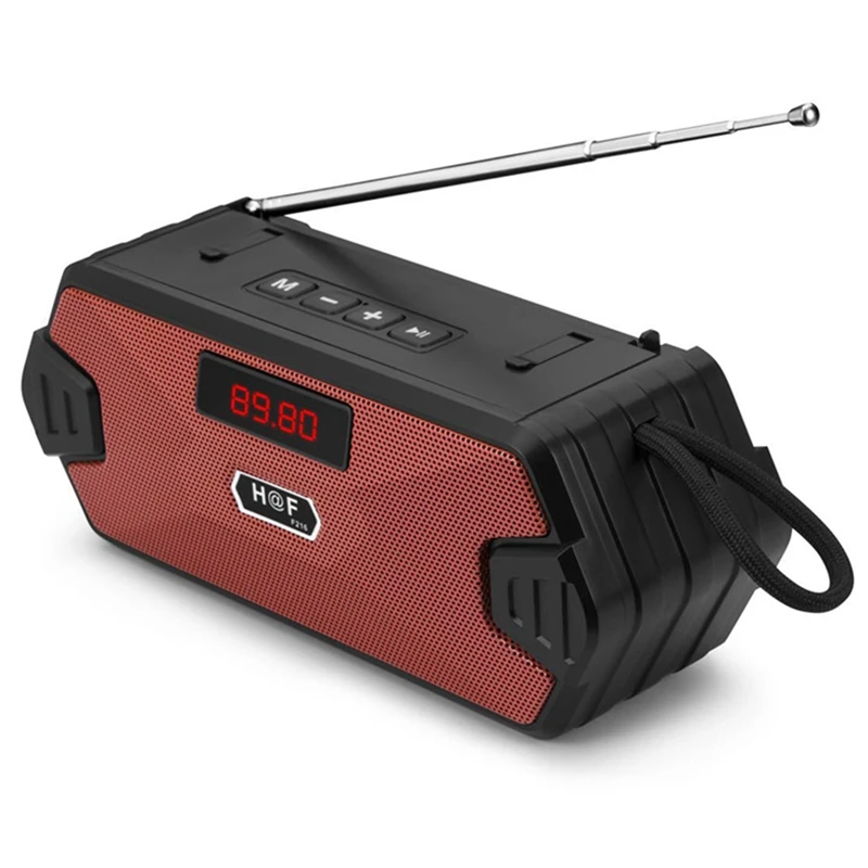 휴대용 무선 블루투스 미니 서브우퍼 지지대, TF 카드, USB 스피커, FM 리시버, FM 라디오