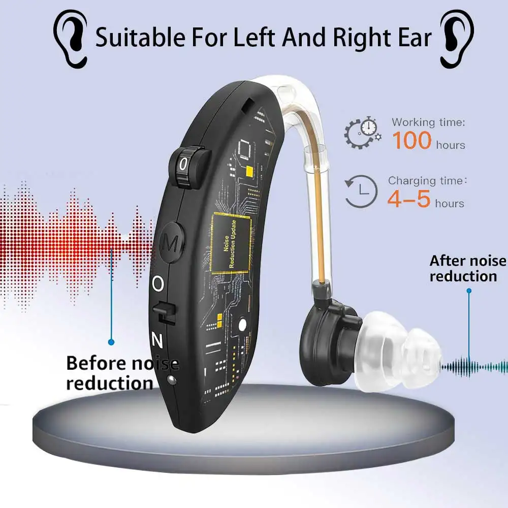 Bluetooth Hearing Aid Amplifiers USB Charge Hearing Aids Audifonos