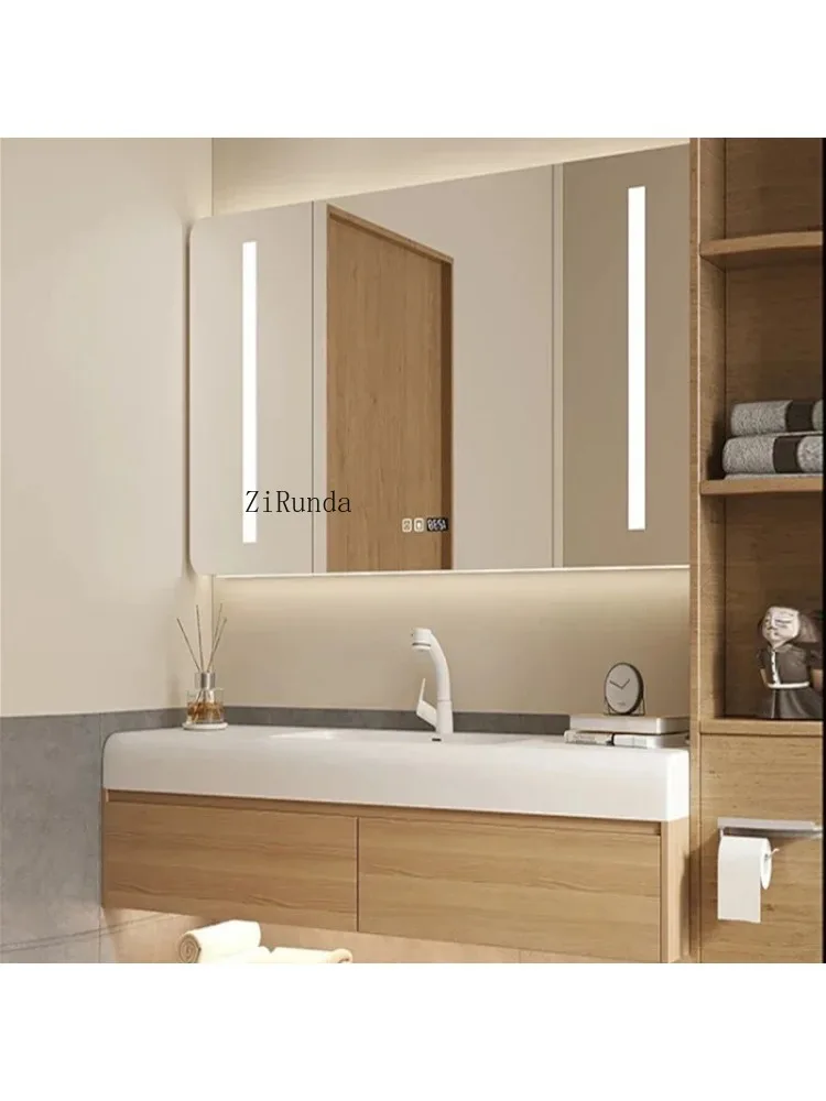 Panel Bathroom Cabinet Vanity with Sink Smart Toilet Storage Mirror Cabinets Fashion Home Furniture Meuble Evier FYB