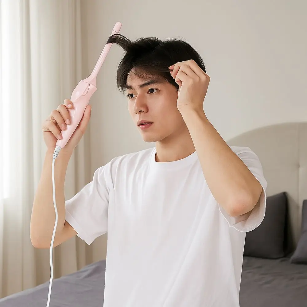 Ceramic Coating 9MM Hair Curler Constant Temperature Rapid Heating Mini Curling Wand Household Professional Curling Iron Salon