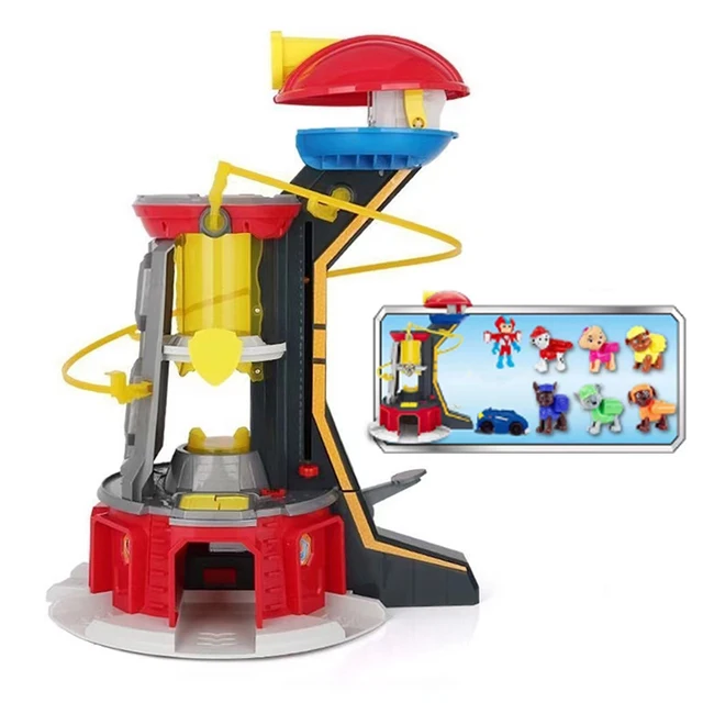 paw patrol diecast tower