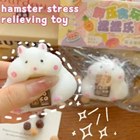 Fluid Chocolate Hamster Pinching Toys Flocking Decompression Finger Pinching Children's Toys Soft Silicone Feeling Slow Rebound 2
