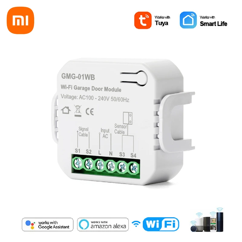 

Xiaomi Tuya Smart WiFi Garage Door Sensors Opener Controller Voice Remote Control Switch With Alexa Google Home Smart Life