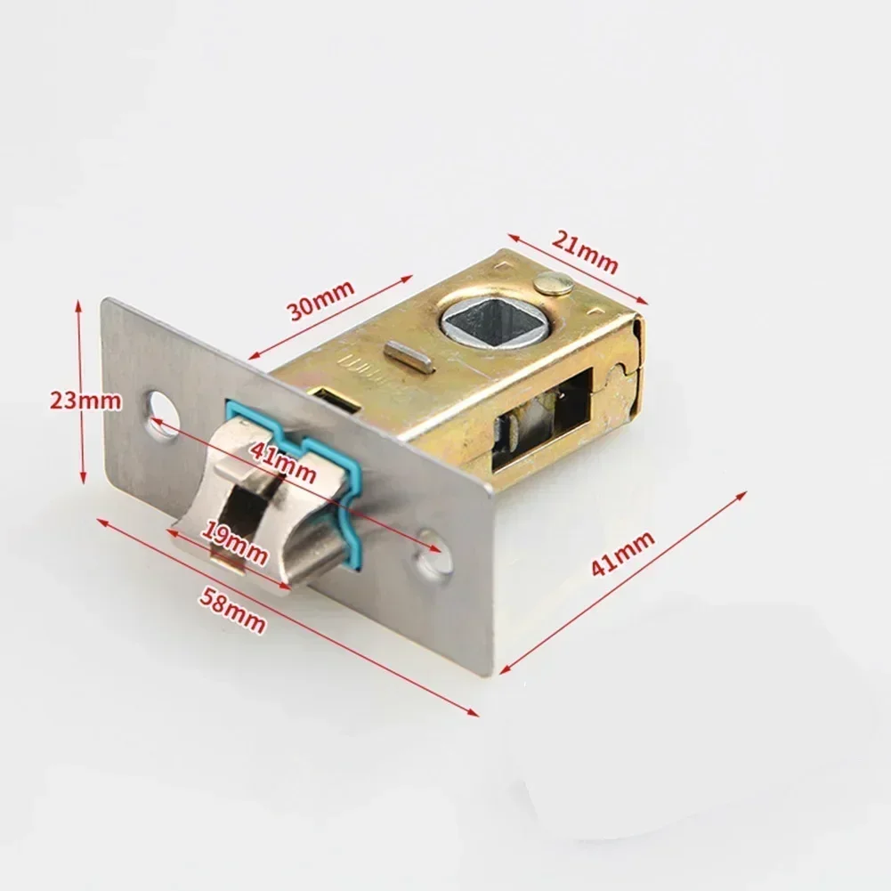 Door Lock Core Lock Tong Tubular Latch Internal Bolt Catch Lock Tongue Lockcase Fitting Bathroom Insert Core Hardware