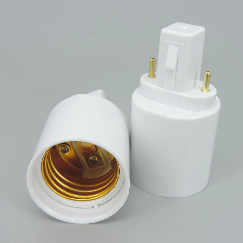 ABS LED G23/G24 To E27 Adapter Socket Halogen CFL Light Lamp Base Converter G23 to E27 Bulb Holder Adapter 2pin 85-265V lamp holder lamp bulb holder lamp base lamp socket adapter led lamp base