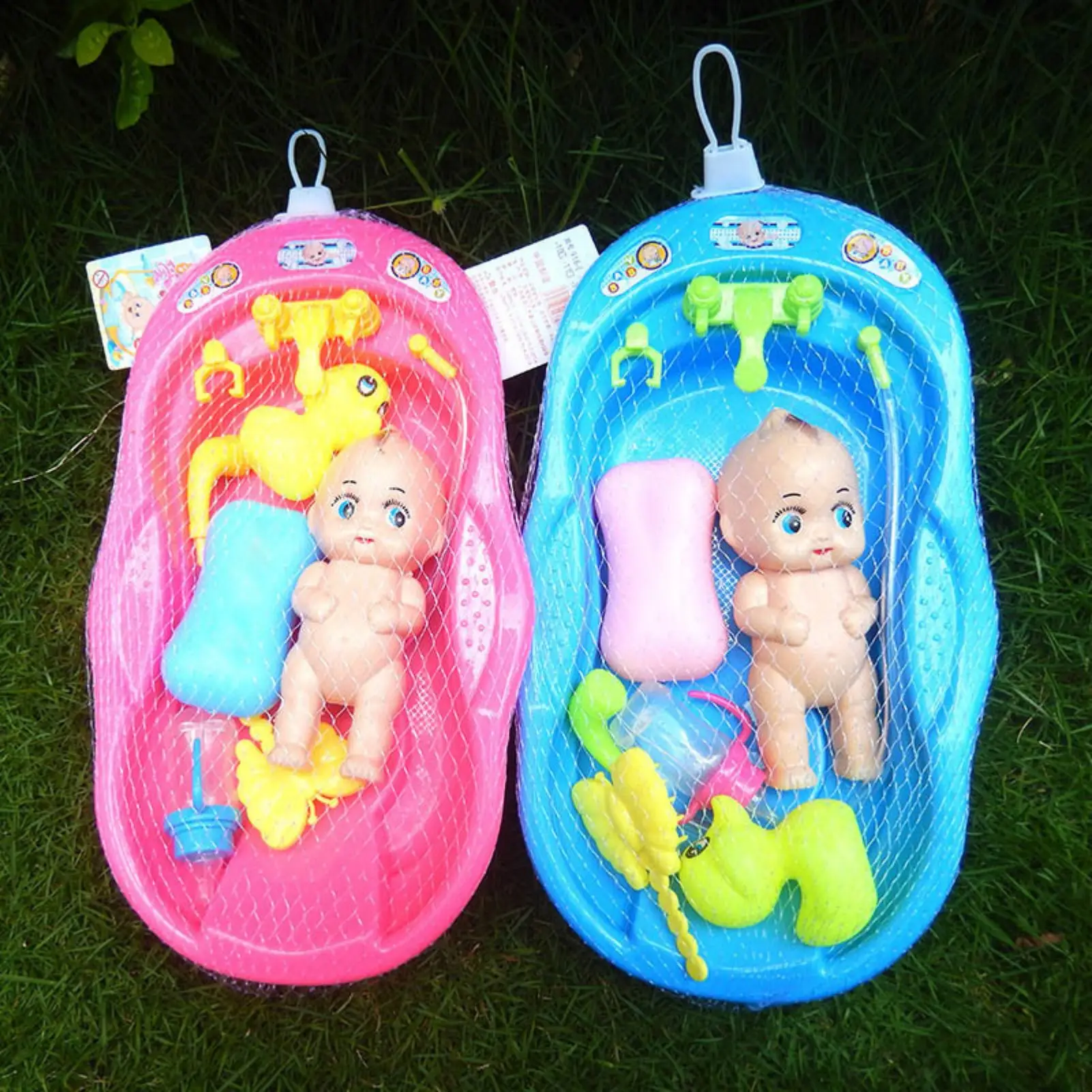 Doll Bath Toy Set Keep Children Entertained Bathing Toy Gift for Children's Day Thanksgiving images - 6