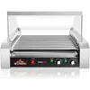 Electric 30 Hot Dog 11 Roller Grill Cooker Machine with Cover 1400-Watt - Commercial Grade 3