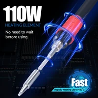 YIHUA 995D+I New Upgraded Nozzle Easy Plug-pull  Hot Air Rework Station 110W Soldering Iron Station with Large Digital Display 2