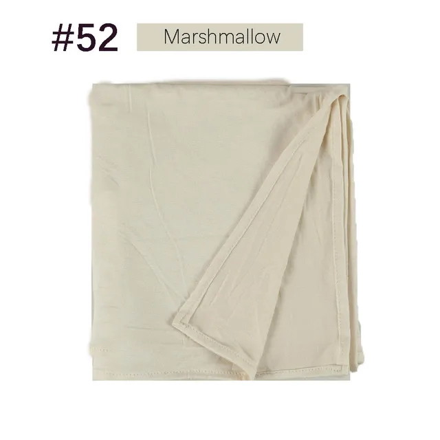 Muslim Women Premium Instant Cotton Jersey Hijab Scarf Jersey Hijabs Scarves With Hoop Pinless HeadScarves 53 colors 52