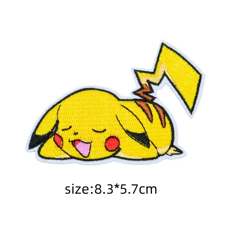 New 33 Style Pokemon Cloth Patch Charzard Pikachu Clothes Stickers Sew On  Embroidery Patches Applique Iron On Clothing Diy - Sticker - AliExpress