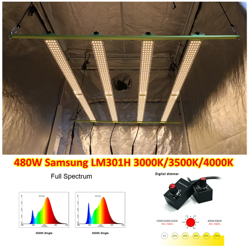 480w Kingbrite Samsung Lm301b/lm301h Quantum Bar Led Grow Light Board