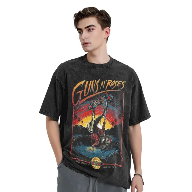 Guns-N Roses Tour T-Shirt Summer 2025 Retro Gothic Rock