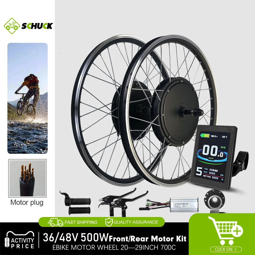 Kit de conversion de vélo électrique 1500W, kit de roue de